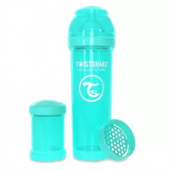 Twistshake антиколиковая бутылочка 330 мл,бирюзовая (24879) (78036 )