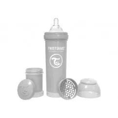 Twistshake антиколиковая бутылочка 330мл, серая (69875) (78266)