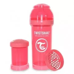 Twistshake антиколікова пляшечка 330мл, світло-персикова (69876) (78316 )