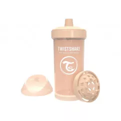 Twistshake детская чашка 360мл 12+мес, бежевая (69897) (78283 )