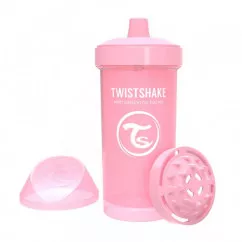 Twistshake детская чашка 360мл 12+мес, светло-розовая (69893) (78279)