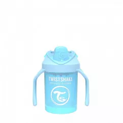 Twistshake "Мини" чашка с ручками 230мл 4+мес, светло-голубая (69878) (78268)