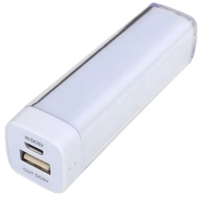 Зовнішній зарядний пристрій Power Bank DOCA D-Lipstick HT-2600 (2600mAh), білий (111-1015white)
