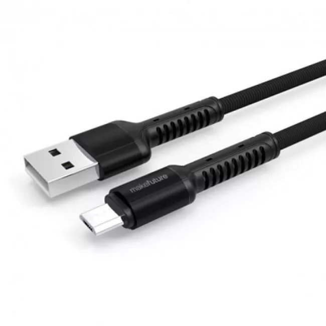 Кабель MakeFuture MicroUSB (2.4 A) 1м Denim Grey (040040)