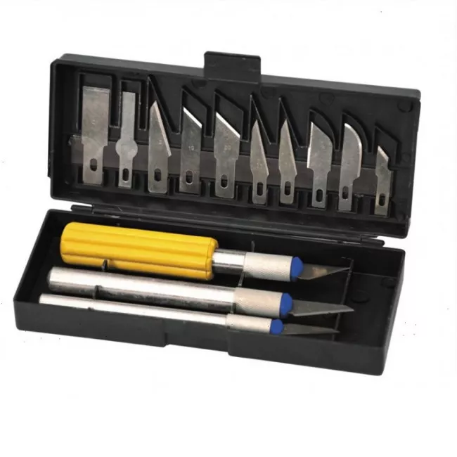 Ножі-скальпелі набір 13 шт MASTER TOOL (17-1013) Ножі-скальпелі набір 13 шт MASTER TOOL (17-1013)