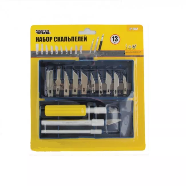 Ножі-скальпелі набір 13 шт MASTER TOOL (17-1013)