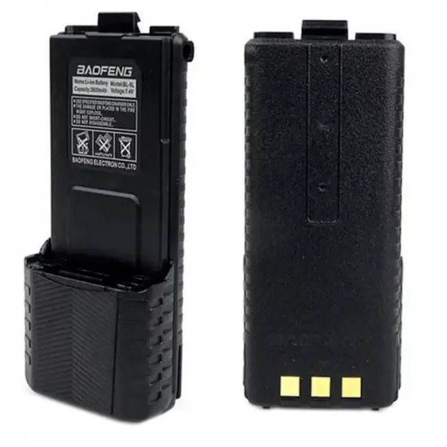 Акумулятор літієвий Li-Ion для рації Baofeng UV-5R Hi Capacity (3800mAh) (159-1002_3800)