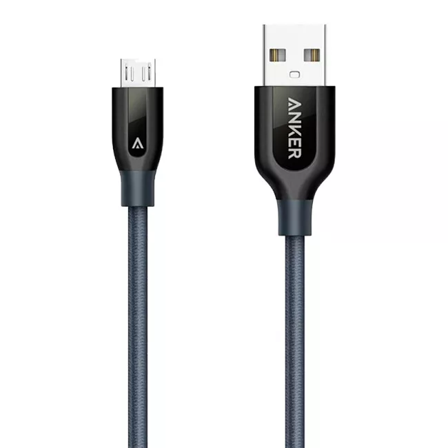 Дата кабелю Anker USB 2.0 AM to Micro 5P 0.9m V3 Powerline+ Gray (A8142HA1/A8142GA1) Дата кабелю Anker USB 2.0 AM to Micro 5P 0.9m V3 Powerline+ Gray (A8142HA1/A8142GA1)