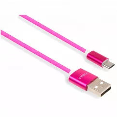 Дата кабель Vinga USB 2.0 AM to Micro 5P 1.0m rainbow nylon (VCPDCMCOLNB1RS)