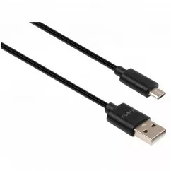 Дата кабель Vinga USB 2.0 AM to Micro 5P 1.8m Spring black (VCPDCMS1.8BK)