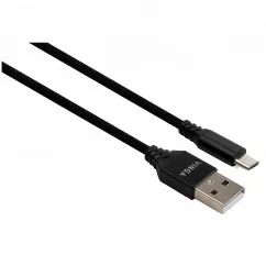 Дата кабель Vinga USB 2.0 AM to Micro 5P nylon 1m black (VCPDCMBN21BK)