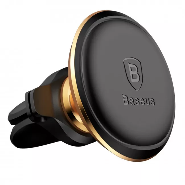 Утримувач автомобільний Baseus Magnetic Air Vent Car Mount With Cable Clip (005202) (161050014)