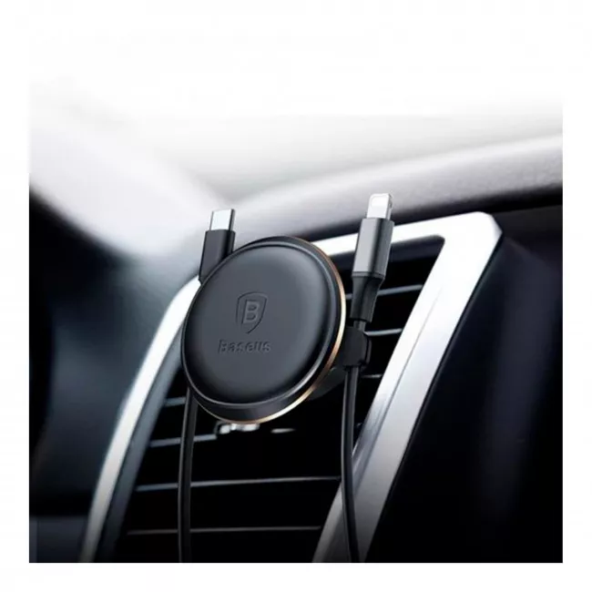 Утримувач автомобільний Baseus Magnetic Air Vent Car Mount With Cable Clip (005202) (161050014)