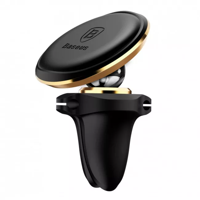 Утримувач автомобільний Baseus Magnetic Air Vent Car Mount With Cable Clip (005202) (161050014)