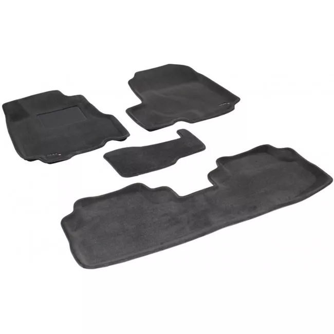 Двухслойные коврики Sotra 3D Premium 12mm Grey для Honda CR-V 2007-2012 (3D LHD0060-PP-GR)