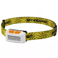 Фонарь налобный Nitecore NU10, белый (6-1231-white)