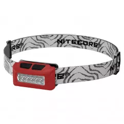 Фонарь налобный Nitecore NU10, красный (6-1231-red)