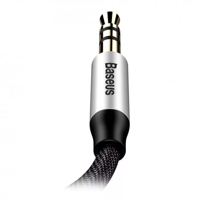 Кабель Baseus Yiven 3.5mm 1m Silver/Black (CAM30-BS1)(207940001)