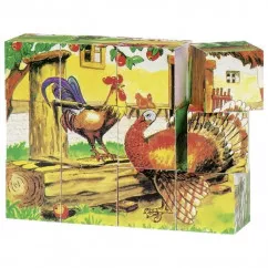 Кубики деревянные goki Ферма ( 57878G)