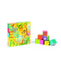 Кубики картонные Janod Алфавит (J02993)