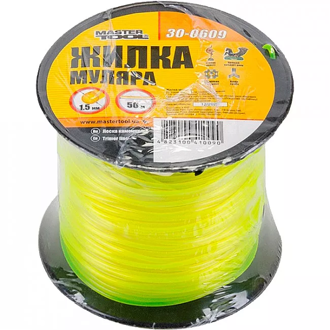 Леска каменщика MASTER TOOL катушка 1,5 мм* 50 м (30-0609) Леска каменщика MASTER TOOL катушка 1,5 мм* 50 м (30-0609)