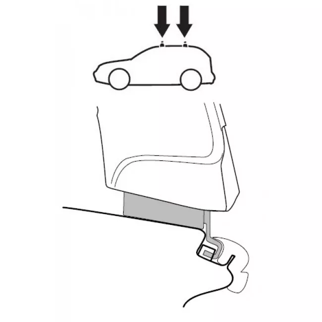Монтажный комплект Thule для Suzuki Swift (5 door)(mkII) 2005- 2009 (1622)