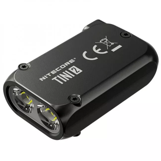 Мощный наключный фонарик с LED дисплеем Nitecore TINI 2 (USB Type-C), серый (6-1432_2_grey)