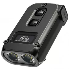 Мощный наключный фонарик с LED дисплеем Nitecore TINI 2 (USB Type-C), черный (6-1432_2_black)