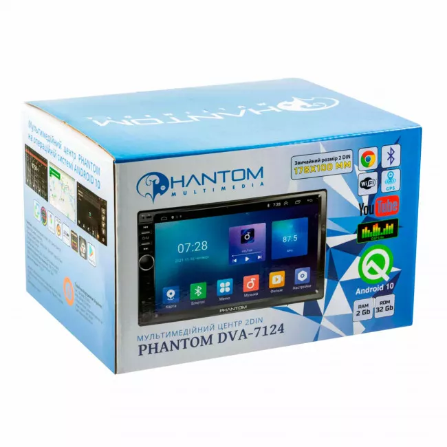Мультимедийная система PHANTOM DVA-7124 (4278)