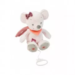 Мягкая игрушка Nattou с музыкой мышка Валентина 28 сантиметров (424042)
