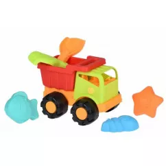 Набор для игры с песком Same Toy 6 ед Грузовик Зеленый (988Ut-2)