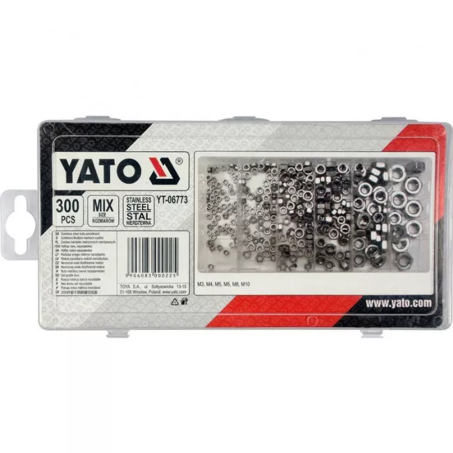 Набор гаек с нержавеющей стали YATO (YT-06773)