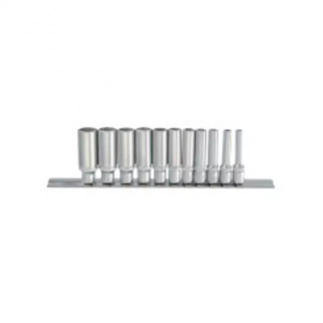 Набор глубоких головок FORCE 1/4" 5/32-9/16" 12гр, 11шт (21110D)