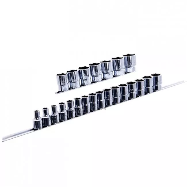 Набор головок TOPTUL 12-гр. 1/2" 23ед. на планке (GAAQ1604U-12) Набор головок TOPTUL 12-гр. 1/2" 23ед. на планке (GAAQ1604U-12)