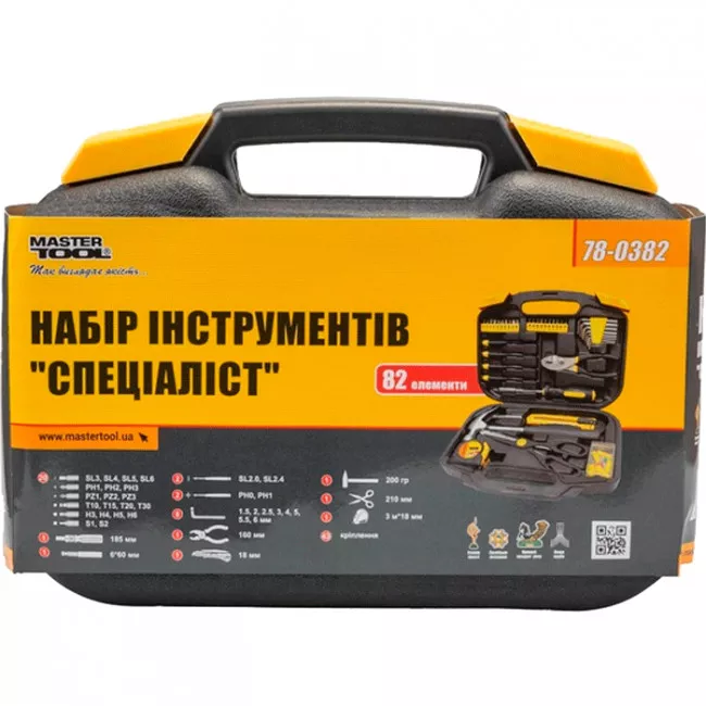 Набор инструметов MASTER TOOL 82 од. 78-0382/406987