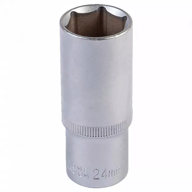 Насадка торцевая MASTER TOOL 6-гранная удлиненная 1/2", 24 мм. CRV (78-0524) Насадка торцевая MASTER TOOL 6-гранная удлиненная 1/2", 24 мм. CRV (78-0524)
