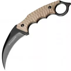 Нож фиксированный Boker Magnum Spike Karambit (длина: 210мм, лезвие: 102мм), бежевый (227-1071)