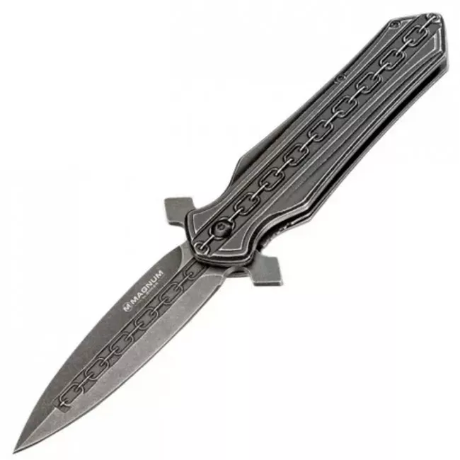 Нож складной Boker Magnum Chain Breaker (длина: 207мм, лезвие: 87мм), серый (227-1166) Нож складной Boker Magnum Chain Breaker (длина: 207мм, лезвие: 87мм), серый (227-1166)