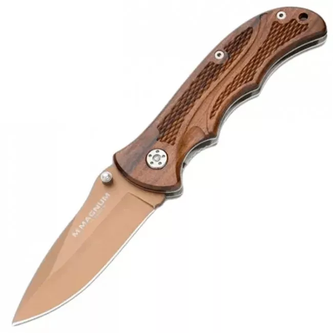 Нож складной Boker Magnum Earthed (длина: 197мм, лезвие: 82мм), дерево (227-1036)