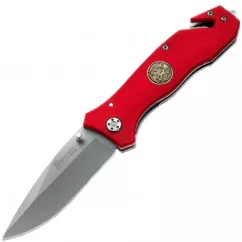 Нож складной Boker Magnum Fire Brigade (длина: 205мм, лезвие: 85мм), красный (227-1039)