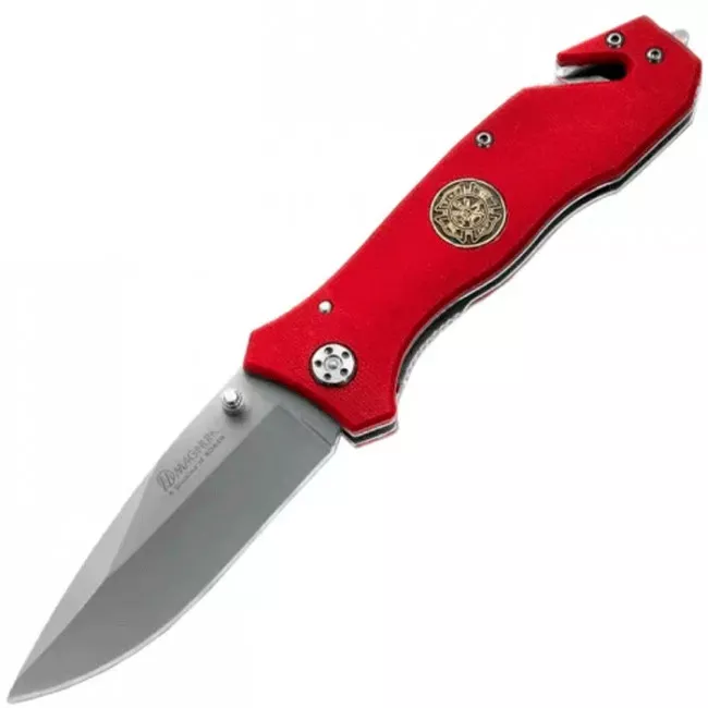 Нож складной Boker Magnum Fire Brigade (длина: 205мм, лезвие: 85мм), красный (227-1039)