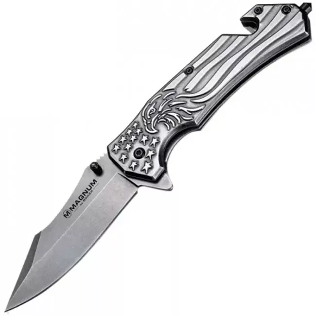 Нож складной Boker Magnum Freedom Folder (длина: 200мм, лезвие: 90мм), стальной (227-1042)