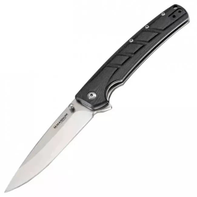 Нож складной Boker Magnum Gatto Nero (длина: 210мм, лезвие: 100мм), черный (227-1155) Нож складной Boker Magnum Gatto Nero (длина: 210мм, лезвие: 100мм), черный (227-1155)