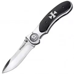 Нож складной Boker Magnum Iron Cross (длина: 195мм, лезвие: 83мм), черный (227-1053)