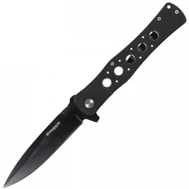 Нож складной Boker Magnum Power Ranger (длина: 273мм, лезвие: 121мм), черный (227-1060) Нож складной Boker Magnum Power Ranger (длина: 273мм, лезвие: 121мм), черный (227-1060)