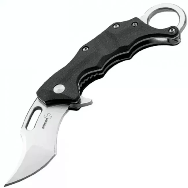 Ніж складний Boker Plus Caracal Wildcat (довжина: 185мм, лезо: 71мм), чорний (227-1096) Ніж складний Boker Plus Caracal Wildcat (довжина: 185мм, лезо: 71мм), чорний (227-1096)