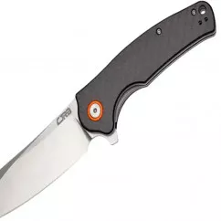 Нож складной CJRB Crag (длина: 207мм, лезвие: 87мм), карбон (284-1001_carbon)