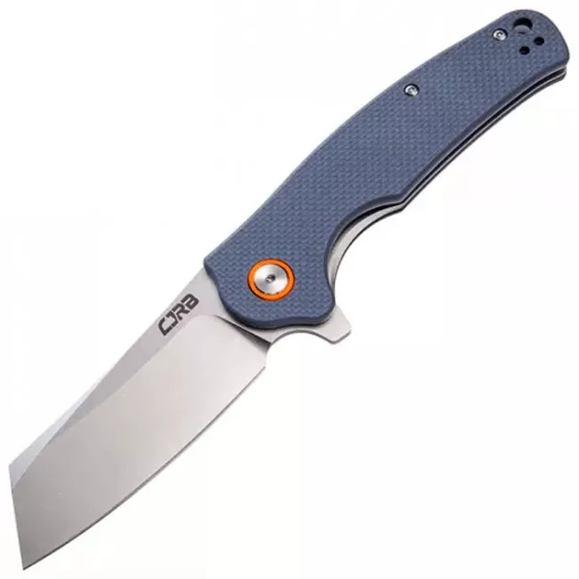 Нож складной CJRB Crag (длина: 207мм, лезвие: 87мм), серо-голубой (284-1001_blue)