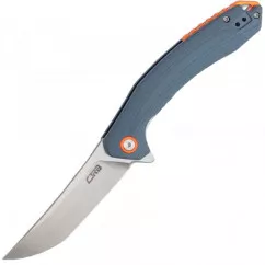 Нож складной CJRB Gobi (длина: 209мм, лезвие: 89мм), серо-голубой (284-1003_blue)