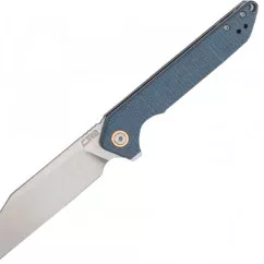 Нож складной CJRB Rampart (длина: 209мм, лезвие: 89мм), серо-голубой (284-1004_blue)